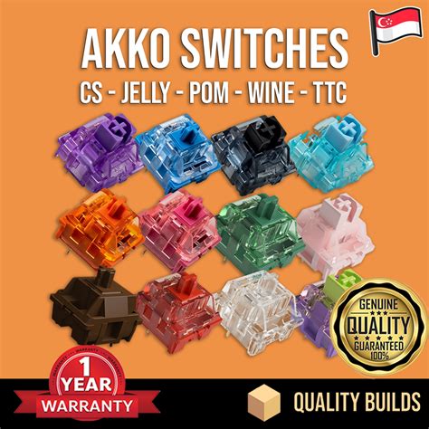 Akko Cs Switches Pcs Switch Mechanical Cream Jelly Pom Crystal Ttc