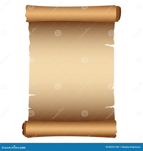 Ancient scroll stock vector. Illustration of ancient - 89201328