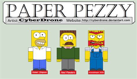 Paper Pezzy The Simpsons By CyberDrone On DeviantArt