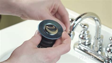 How To Replace Your Bathroom Sink Pop Up Assembly Plumbcraft How To Series With Penny