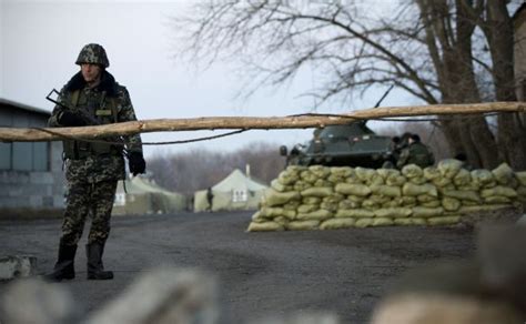 Ukrainian Military Camp On Border With Russia