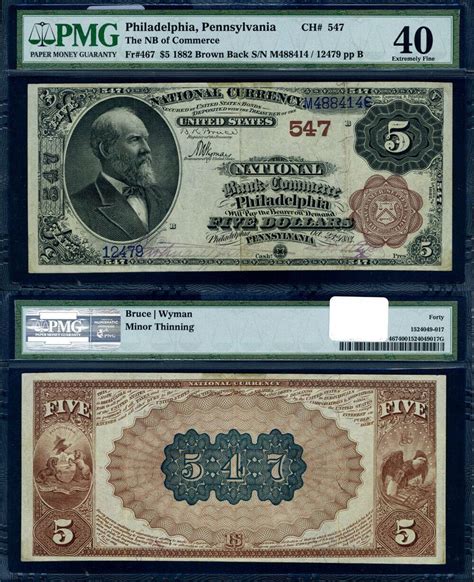philadelphia pa pennsylvania   bb national bank note ch  nb
