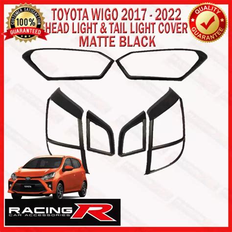 Toyota Wigo 2017 To 2023 Head Light And Tail Light Matte Black V2