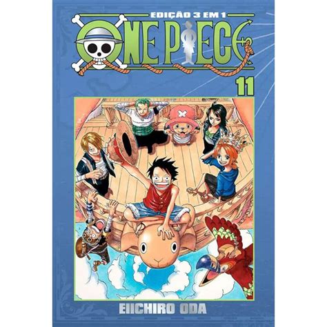 Livro Mangá One Piece Edição 3 em 1 Volume 11 Panini Games Toys