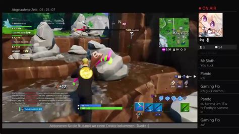 Mein Erster Live Stream Fortnite Battle Royale Youtube