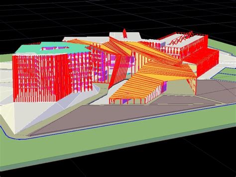 Cultural Center Made In 3D Of Lima Peru In DWG 6 72 MB CAD Library