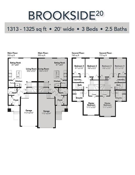 Desrochers Villages Brookside Floor Plan Edmonton AB Livabl