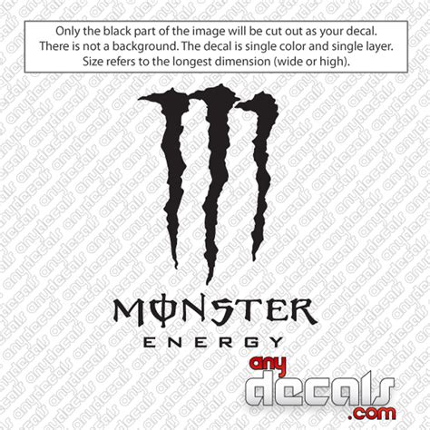 Car Decals - Car Stickers | Monster Energy Car Decal | AnyDecals.com