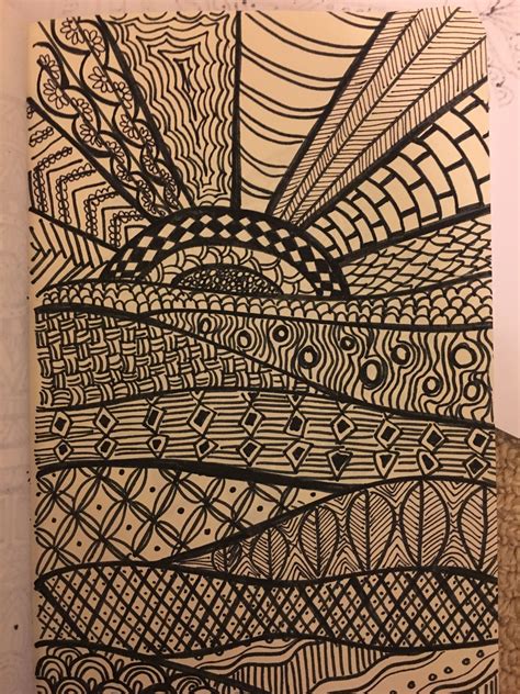 Doodles Zentangles Zentangle Patterns Doodling Rock Painting