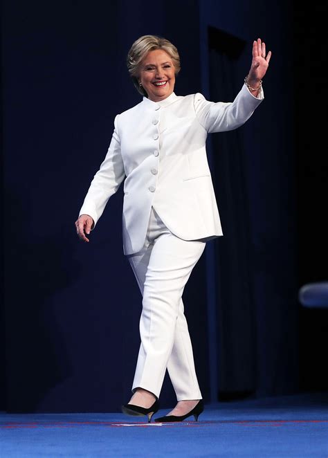 Hillary Clinton Wore A White Ralph Lauren Suit At The Final