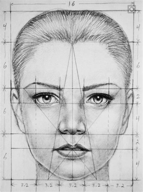 A Pencil Drawing Of A Woman S Face With The Lines Drawn Across Her Face