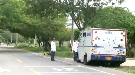 Balacera De Película Contra Delincuentes Que Robaron Un Carro De Valores En Valledupar