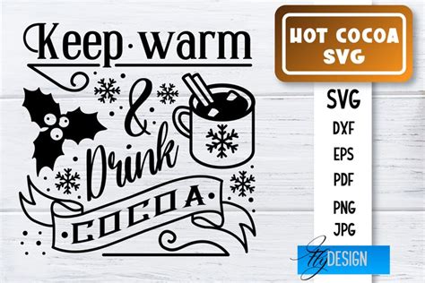 Hot Cocoa SVG Design Hot Chocolate SVG Design