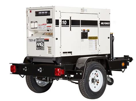 10kw Portable Diesel Generator, 120/240v, 1ph Contractor Style