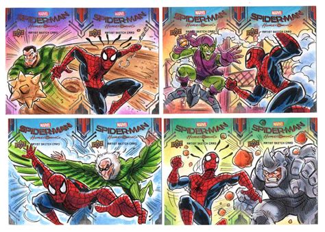 Tim Shinn On Twitter Spider Man Homecoming Sketch Cards For Upper