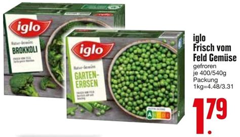 iglo Frisch vom Feld Gemüse 400 540 g Packung Angebot bei Edeka