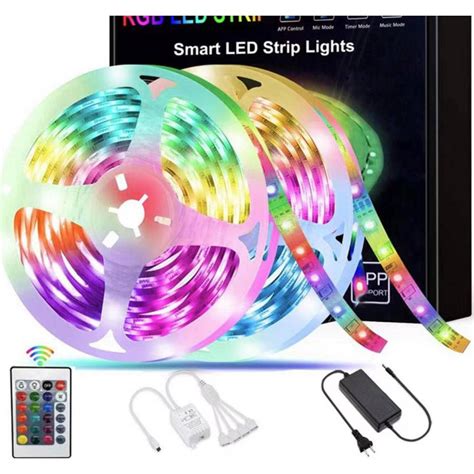 Jual LAMPU LED STRIP 3528 2835 5M 10M RGB WARNA WARNI IP44 AC 220V