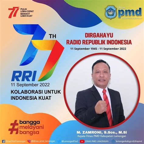 SELAMAT MEMPERINGATI HARI RADIO NASIONAL DAN DIRGAHAYU RADIO REPUBLIK