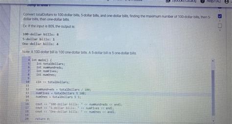 Solved Convert Totaldollars To Dollar Bilis Dollar Chegg