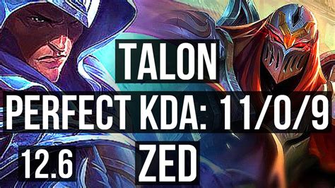 TALON Vs ZED MID 11 0 9 2 2M Mastery Legendary 900 Games EUW