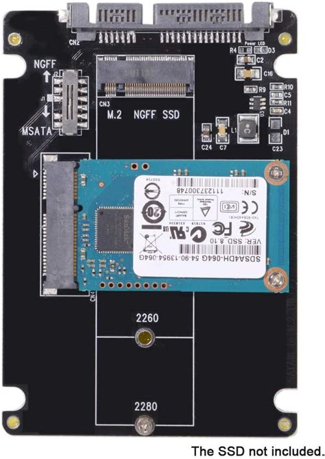 NFHK Combo M 2 NGFF B Key MSATA SSD To SATA 3 0 Adapter Converter