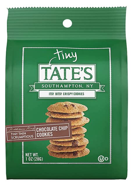 Tiny Tates Thin Crispy Chocolate Chip Cookies 1 Ounce Packs 24ct Display