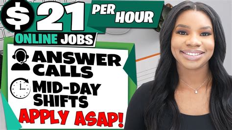 🤑 21 Per Hour Working From Home Us Wide Jobs Now Hiring Mid Day