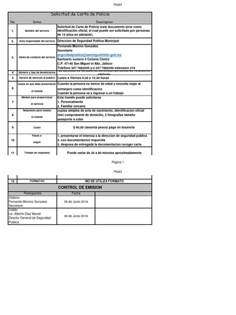 Carta de Policia | PDF | Gobierno y personalidad 