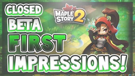 Maplestory 2 Closed Beta First Impressions Youtube