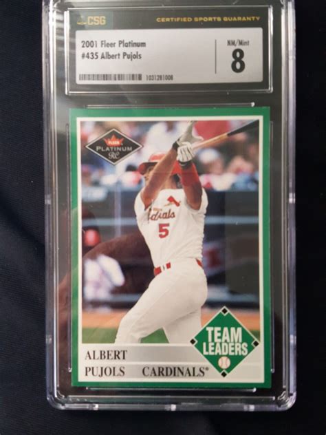 2001 Fleer Platinum Team Leaders 435 Albert Pujols RC For Sale