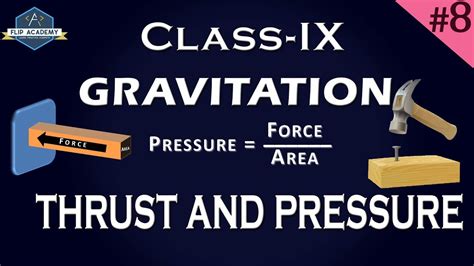 Gravitation Thrust And Pressure Cbse Class Ix Physics Youtube