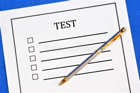 Feuille De Testevaluation Aux Tudiants Tude D Examen Du Niveau De La