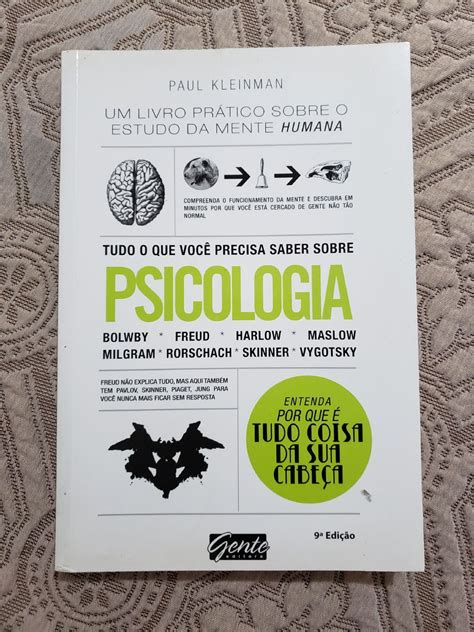 Livro Tudo O Que Voc Precisa Saber Sobre Psicologia Livro Gente