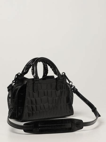 Balenciaga Borsa Neo Classic City Mini In Pelle Con Stampa Cocco Nero Borsa Mini Balenciaga