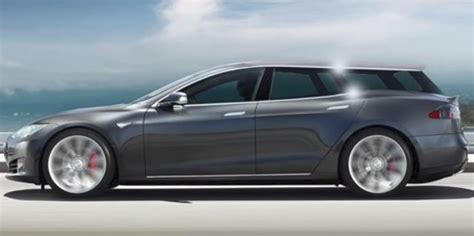 A Tesla Model S wagon prototype is in development by a third-party ...