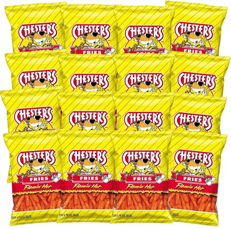 Amazon Chester S Flamin Hot Fries 1 75 Ounce Bags Pack Of 16