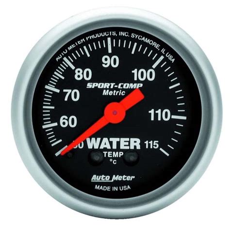 AutoMeter 3332 M Sport Comp Mechanical Water Temperature Gauge