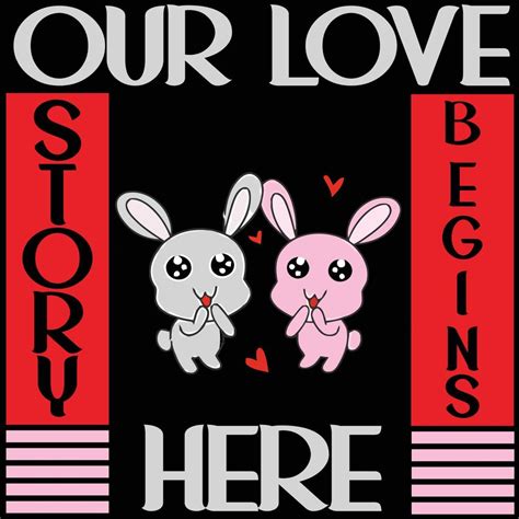 Our Love Story Begins Here 9574962 Vector Art At Vecteezy