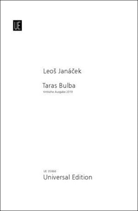 Taras Bulba Sc By Leos Janacek Orchestra Sheet Music Sheet