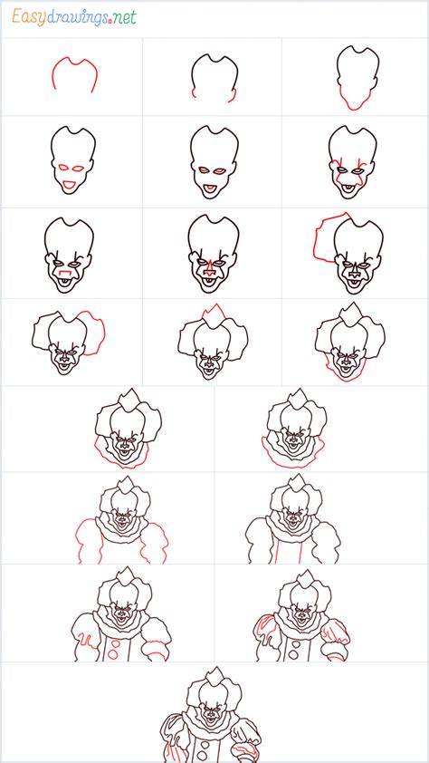 Pennywise Drawing Tutorial