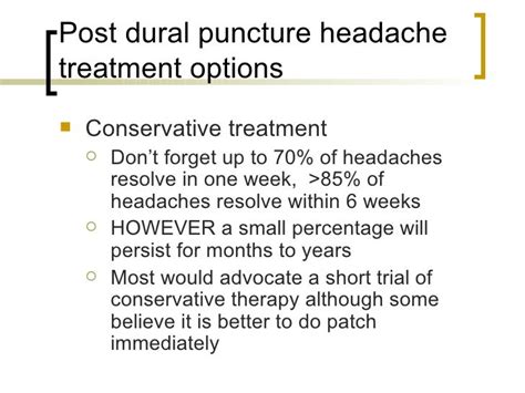 Post Dural Puncture Headache