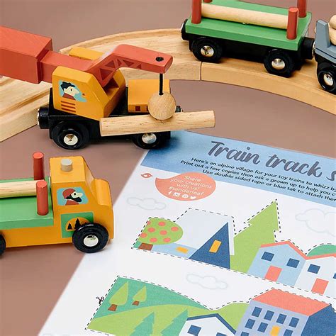 Tender Leaf Toys | Wooden Train Set Forest