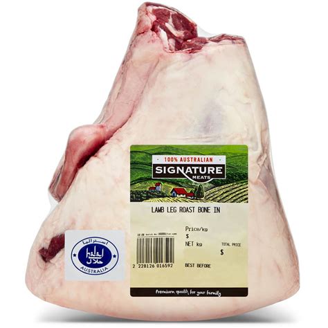 Signature Meats Halal Lamb Leg Roast 1 5kg Woolworths