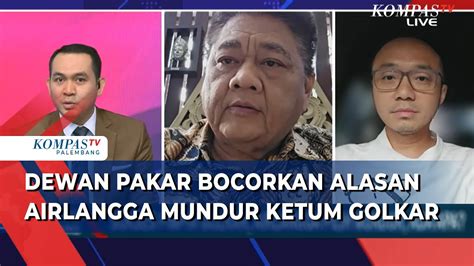 Blak Blakan Anggota Dewan Pakar Golkar Bocorkan Alasan Airlangga