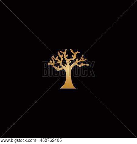 Golden Tree Vector Vector & Photo (Free Trial) | Bigstock