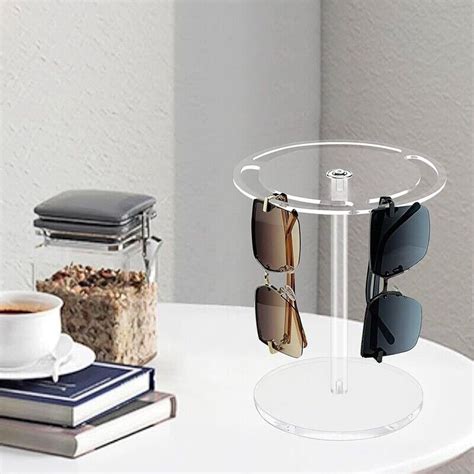 Sunglass Organizer Rotating Stand Acrylic Eyeglasses Display Rack