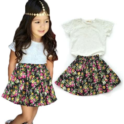 Conjunto De Niñas Ropa Para Niños 2019 Marca Niñas Ropa De Verano Conjunto De Camisetas De