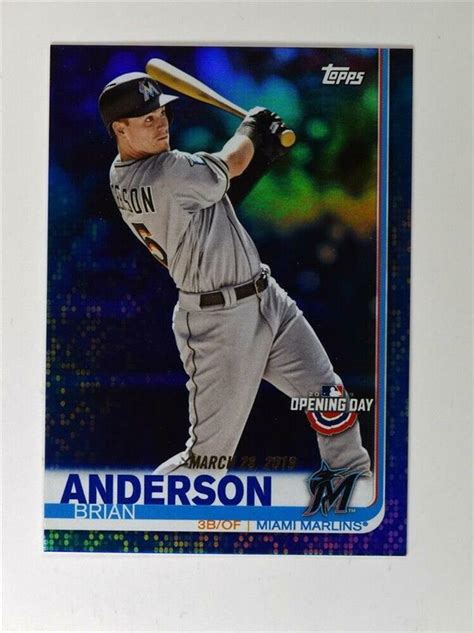 Topps Opening Day Blue Foil Brian Anderson Ebay