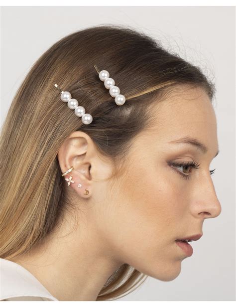 Small pearl hair clip - Accessories - Trium Jewelry