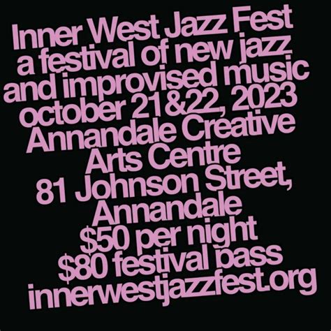 Inner West Jazz Fest Mbs Fine Music Sydney